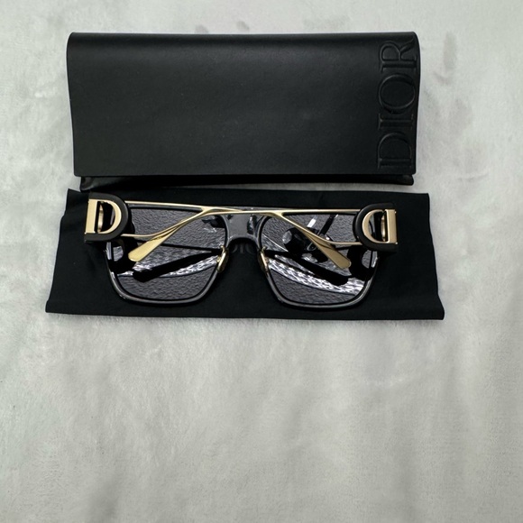 🎆Dior Sunglasses 30 Montaigne Flat Top Black - Picture 2 of 7